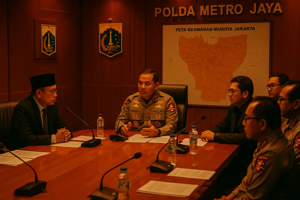 Pertemuan pimpinan DPRD Jakarta temui Kapolda Metro Jaya bahas kamtibmas Ibu Kota